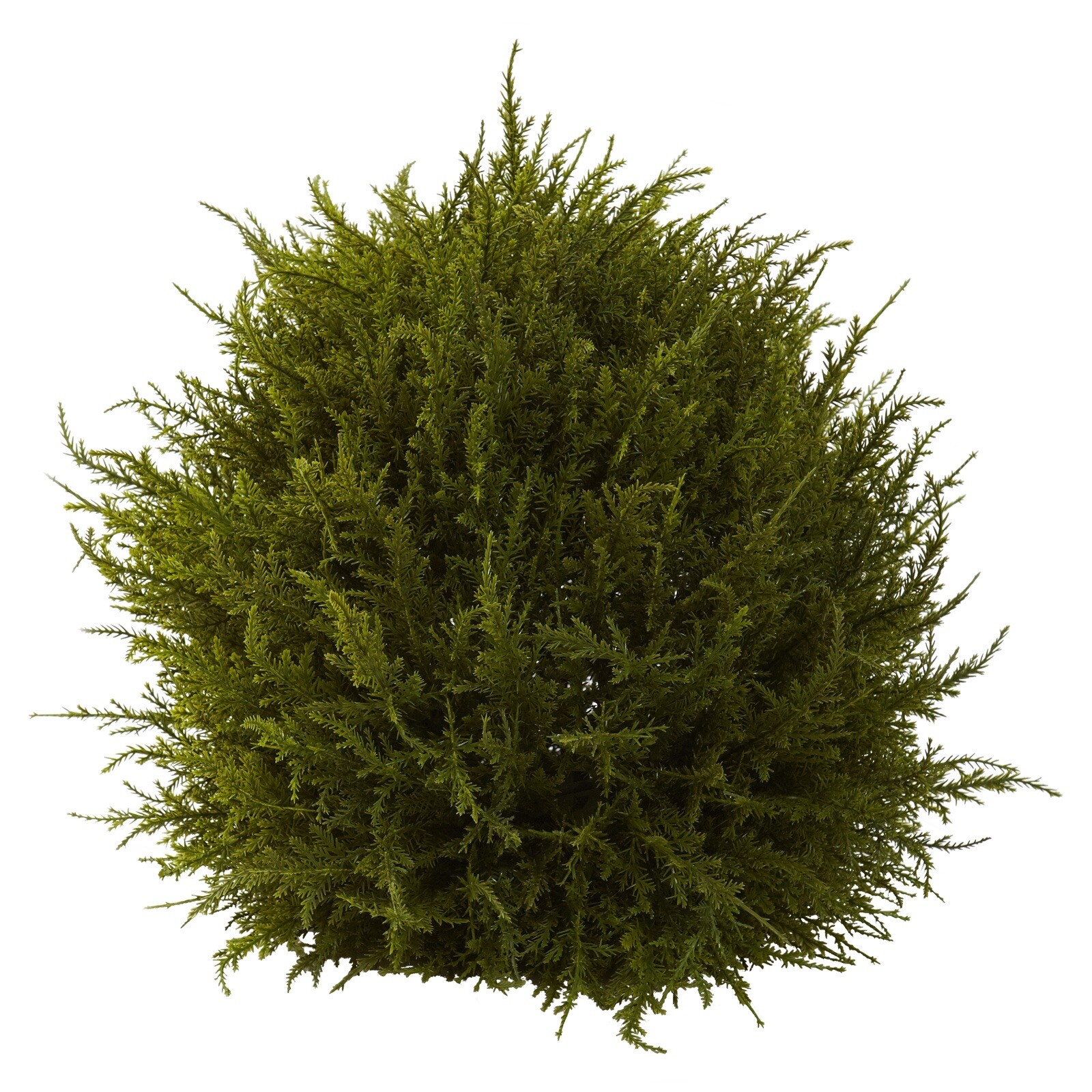 14” Cedar Ball Artificial Plant Home Decor UV Indoor/Outdoor Pack 2.