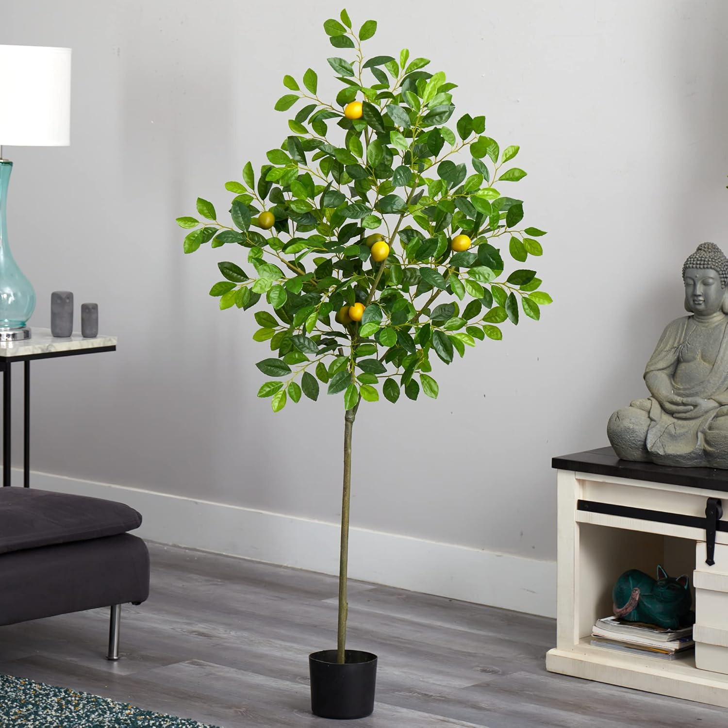 Lifelike 61″ Lemon Artificial Tree for Home or Office Decor