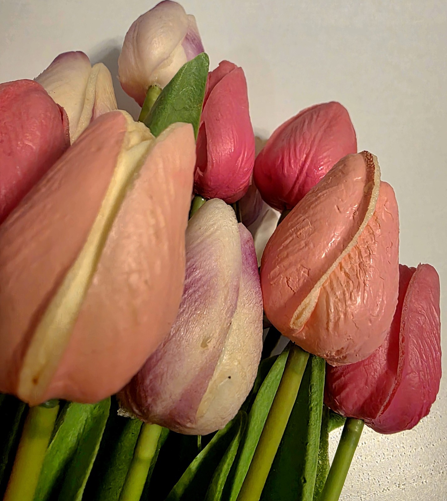 Multi Color Artificial Tulips 16″ Bouquet *preowned, Lovely*