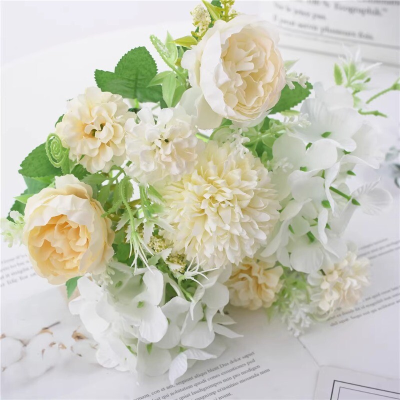 Wedding Artificial Flower Fake Bouquet Bride Evening Party Banquet Home Decor