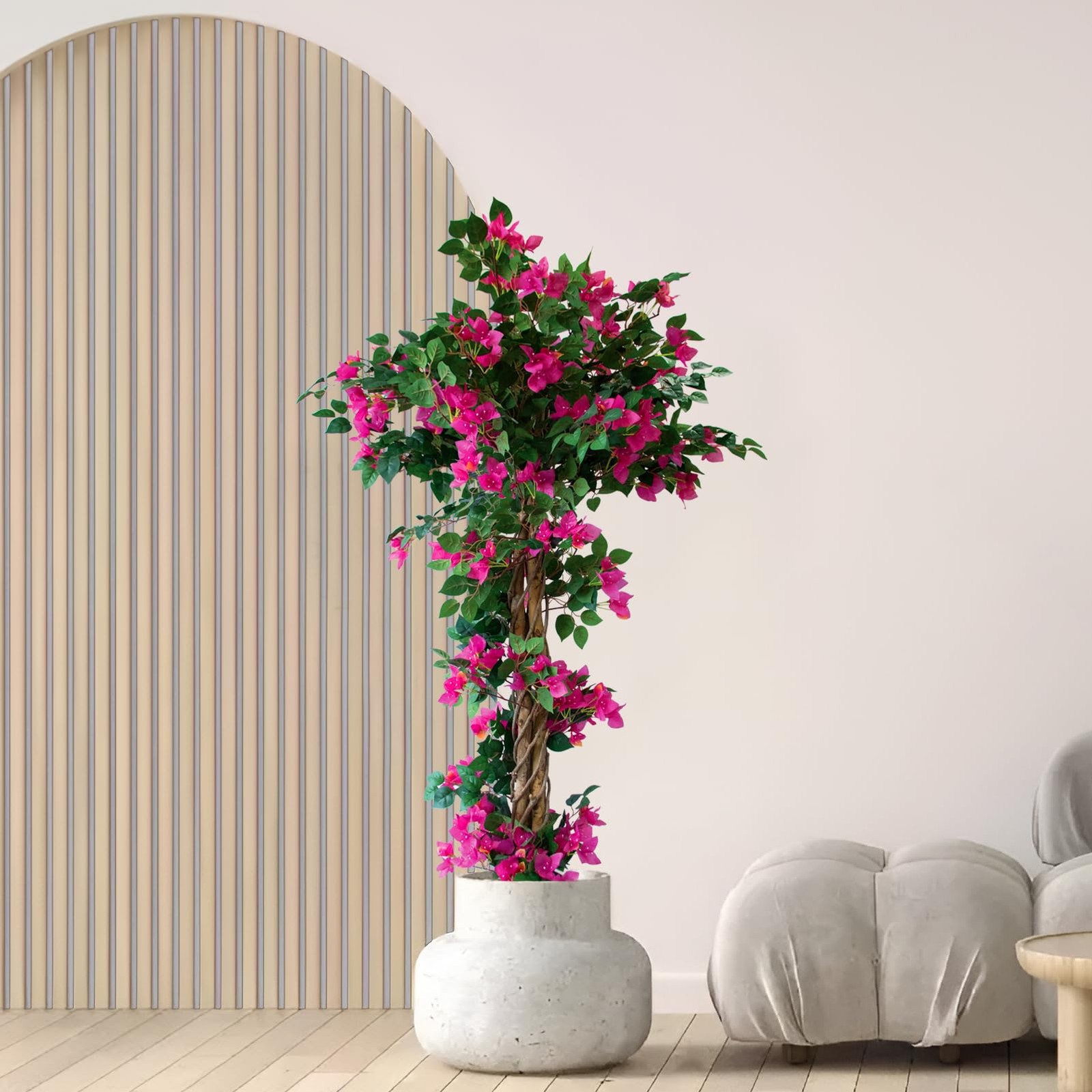5FT Tall Bougainvillea Artificial Tree for Outdoors or Indoors, Faux Tree Rea…
