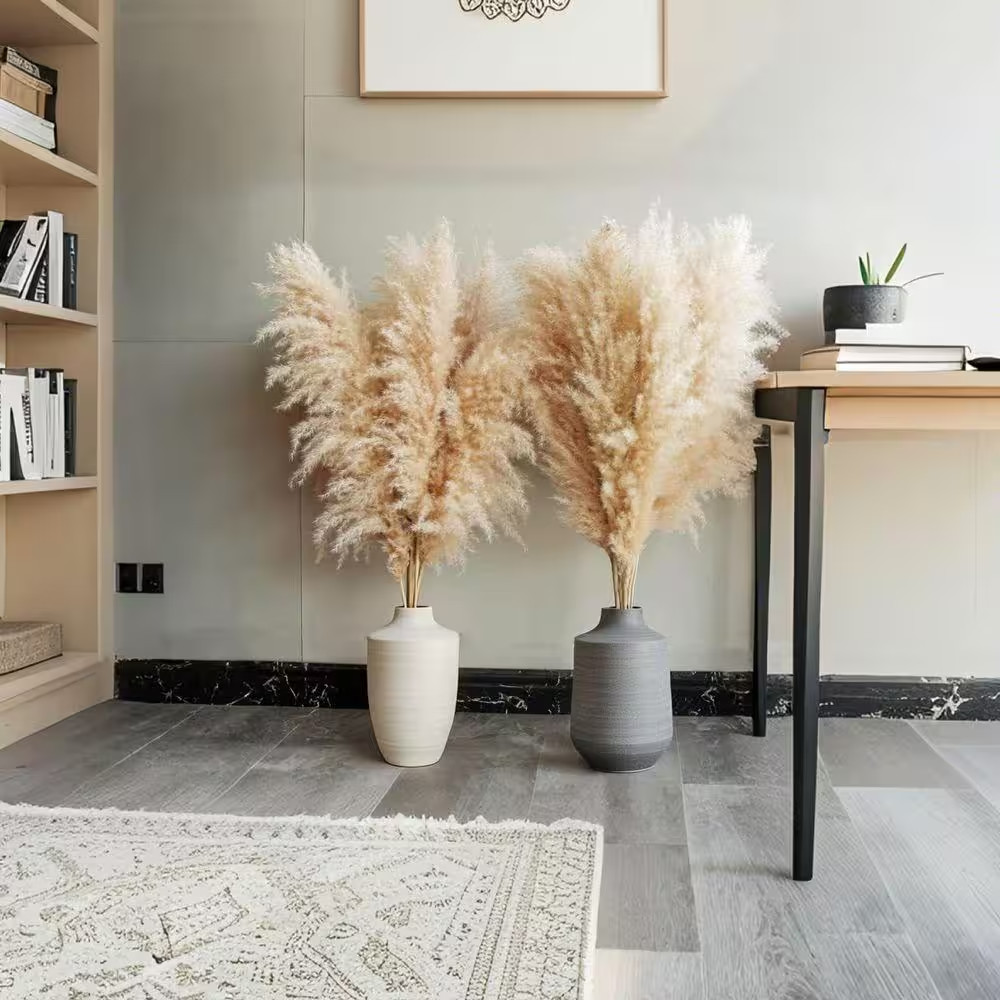 40In Dried Pampas Grass for Floor Vase, Natural Boho Decorations for Home, Weddi