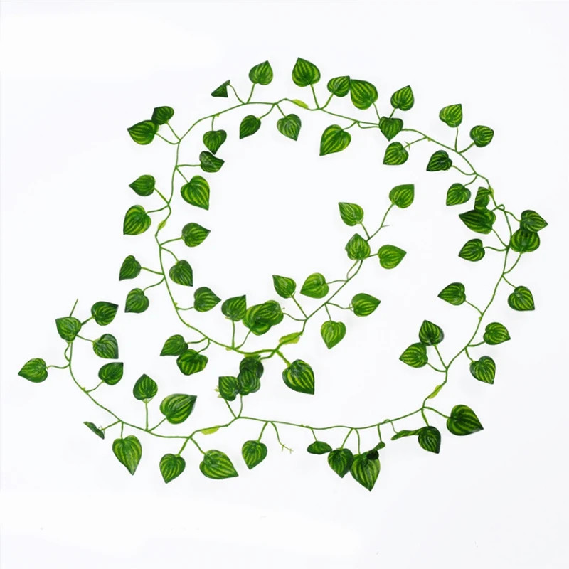 1/5PCS Artificial Plants Green Leaf Vine Centerpieces Wedding Home Roomoutdoor G