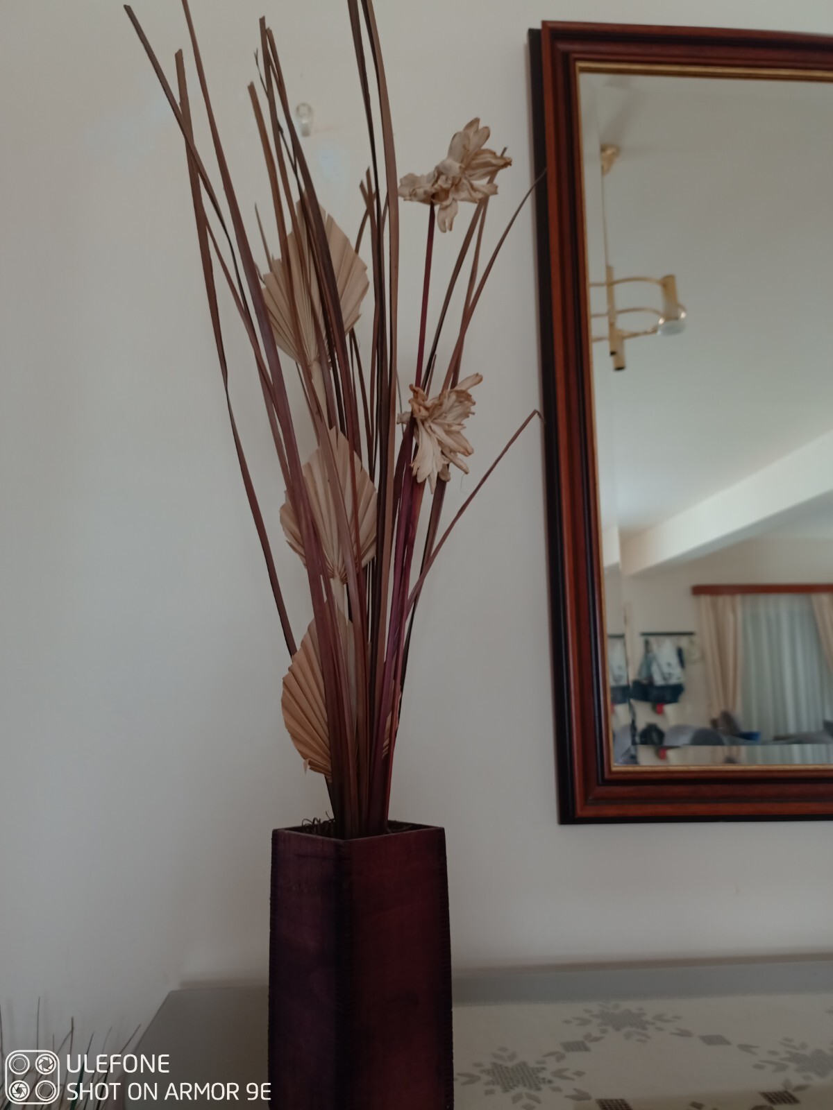 WOW Decorative Wooden Box Pot Vase Planter Dried Flowers, Handmade Home Decor