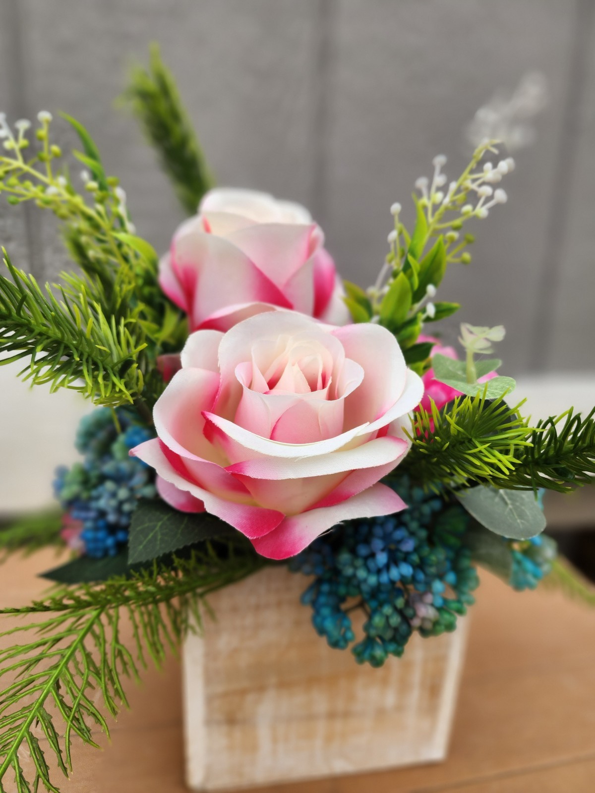 The Demi Princess Rose, Peony & Hydrangea Centerpiece Elegant Spring Floral