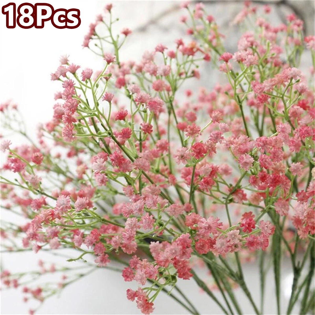 18Pcs Artificial Fake Babys Breath Gypsophila Flowers Bouquet Wedding Home Decor