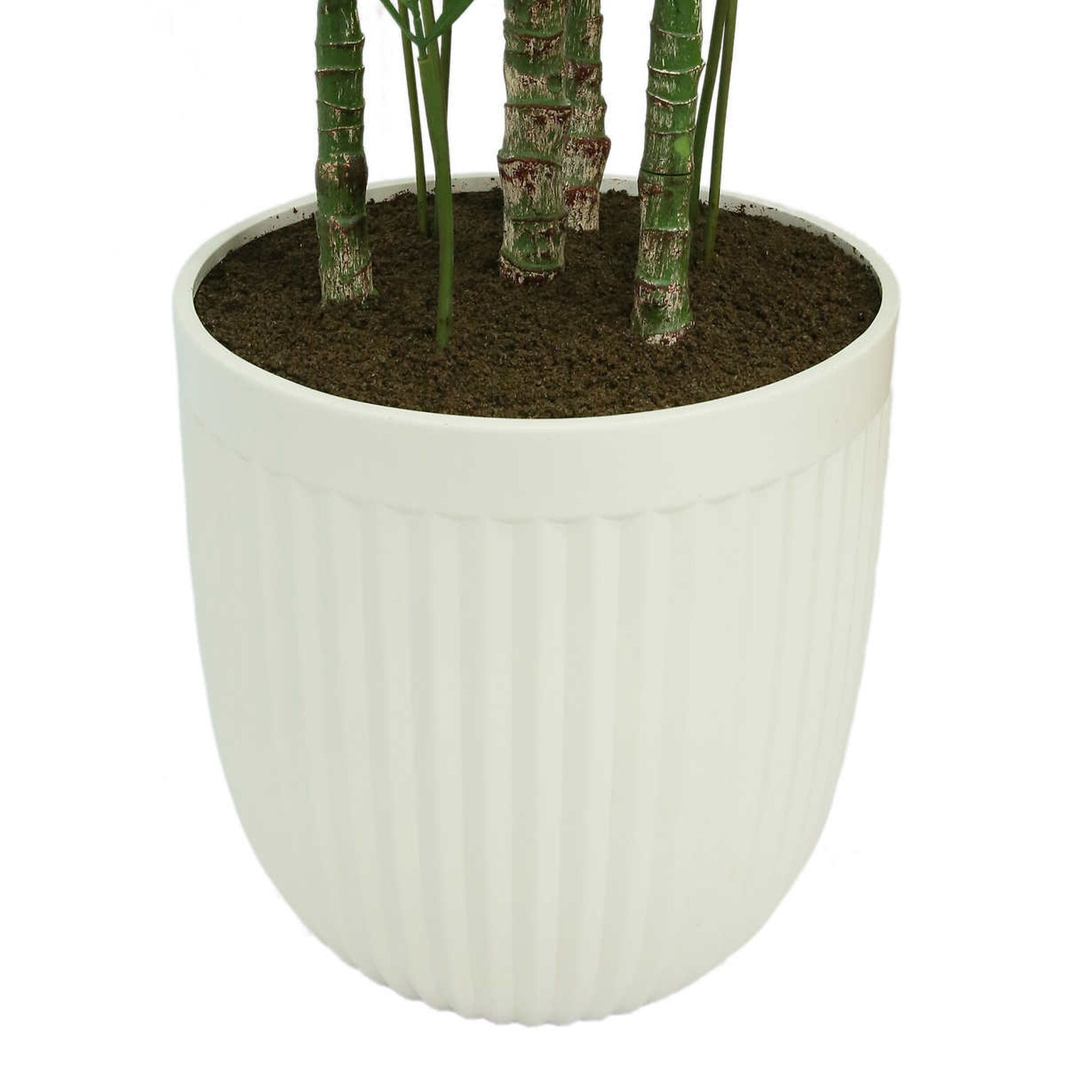 PALM TREE FAUX INDOOR PLANT FOR INDOORS ARTIFICIAL FAKE IN POT REALISTIC 6.5 FT