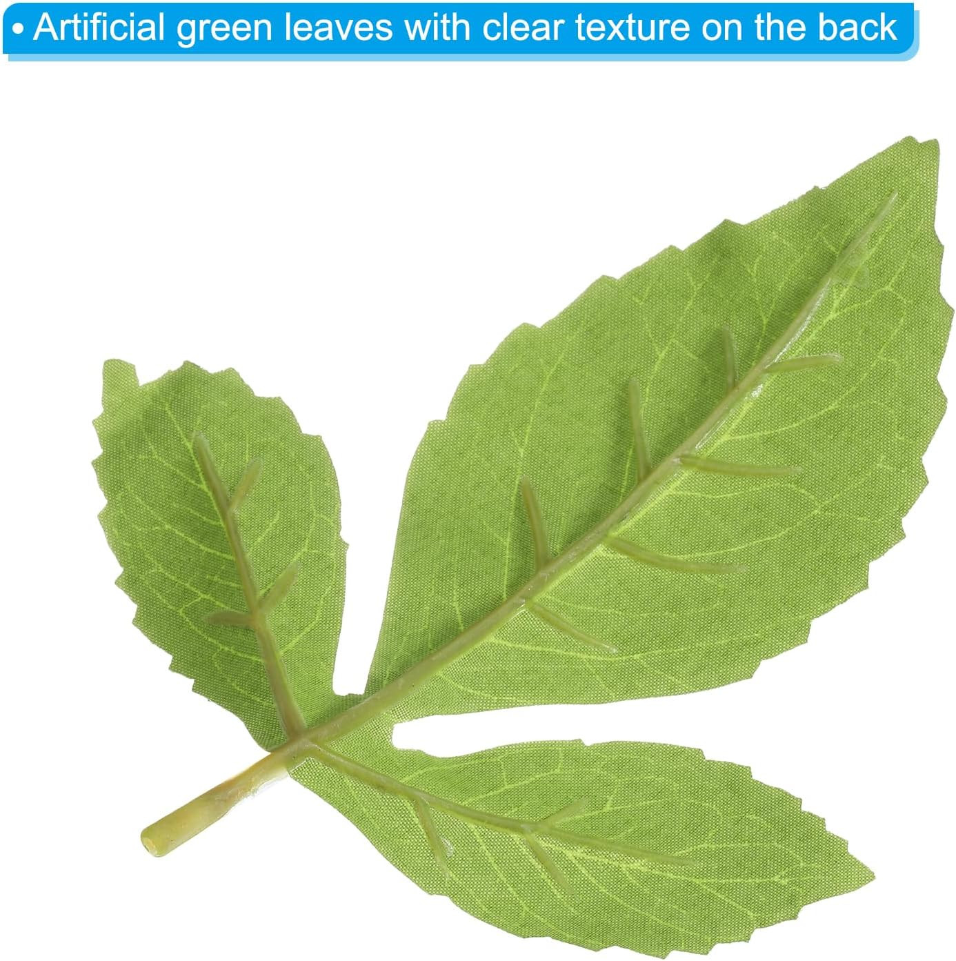 5.51X4.72 Artificial Silk Dahlia Leaf, 40 Pcs Artificial Greenery Fake Leaves