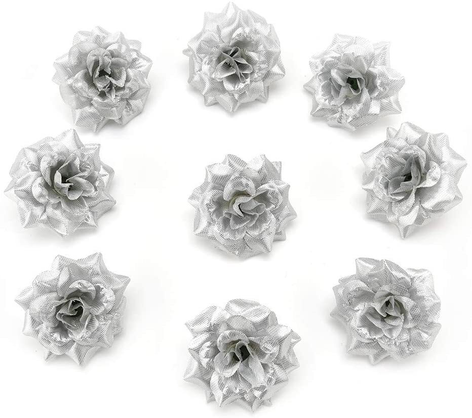 50PACK Artificial Roses Head Stemless Roses for Wedding Party Home Decor Crafts