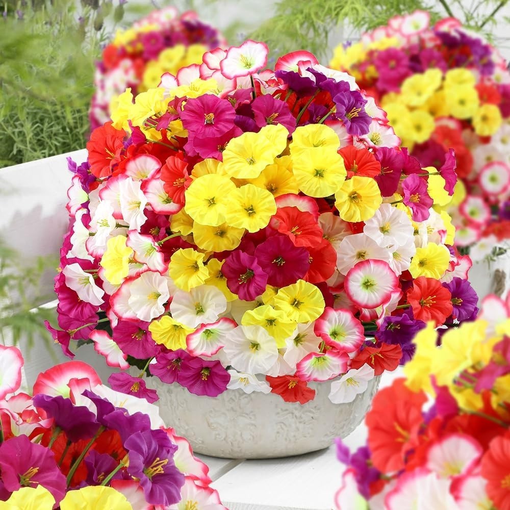30 Bundles UV Resistant Fake Daisy Flowers Mix Colors