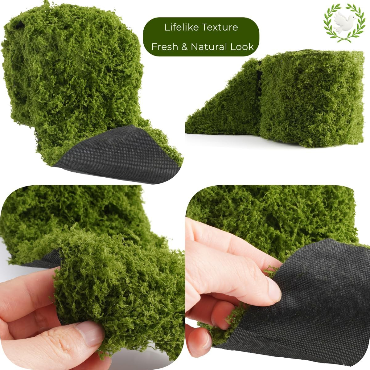 Artificial Moss Table Runner for Wedding Decor and Crafts, 4×47 Inch