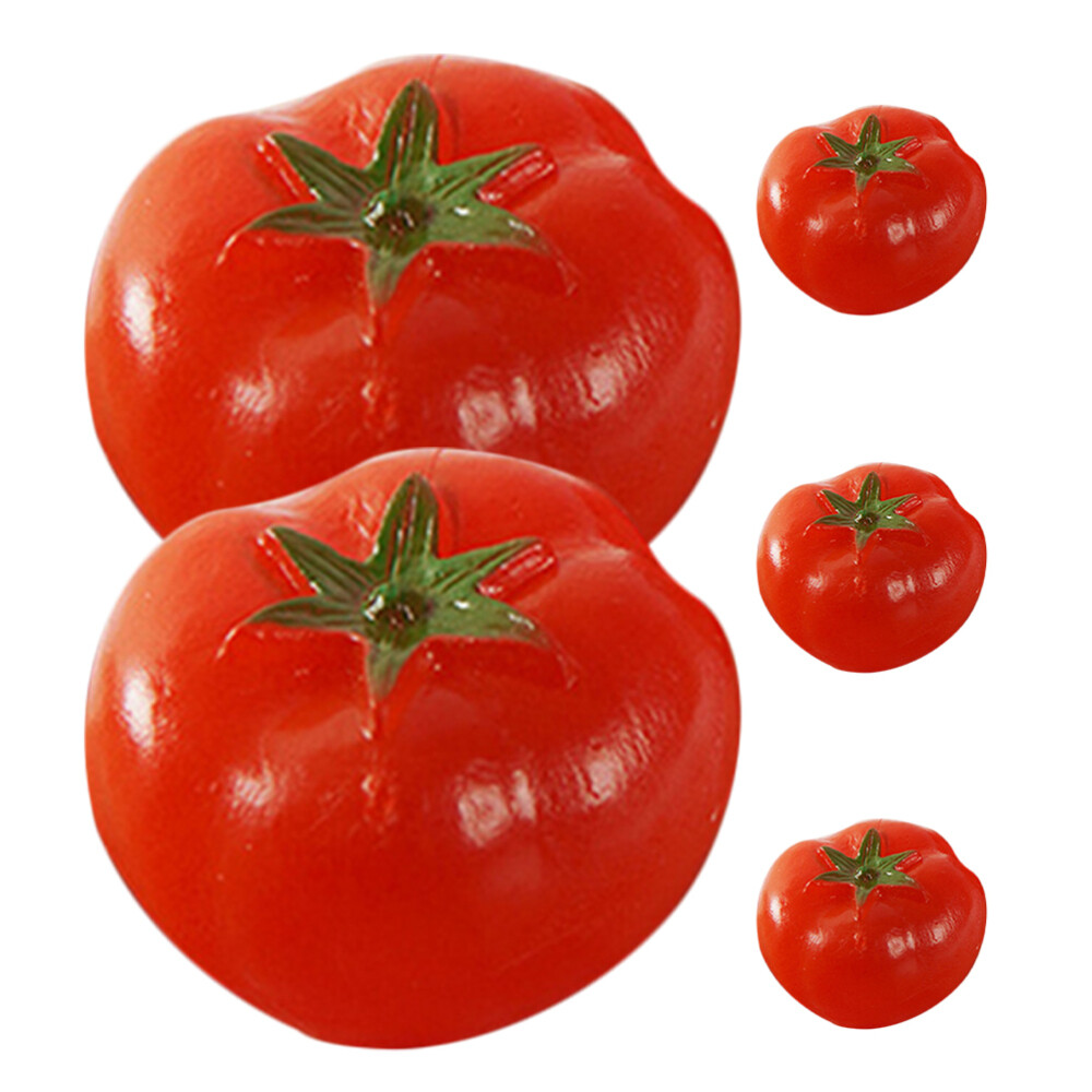 5PCS Simulation Mini Tomato Props Artificial Tomato Models Fake Realistic Tomato