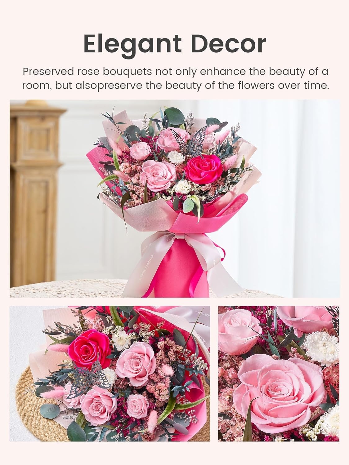 Flowers for Delivery Prime Forever Flowers Bouquet Preserved Roses Bouquet Flowe
