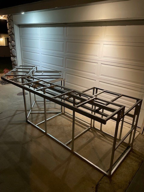 Custom DIY BBQ Island frame kit – any style