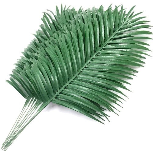 12 Pack Palm Leaves Artificial Plants Faux Palm Fronds Fake Tropical