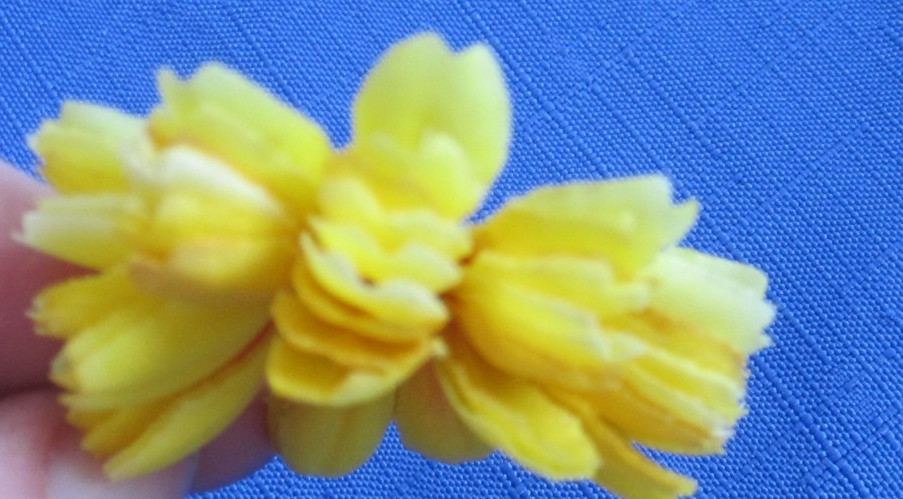 #6 Lot-49 Small/Medium Layers Used Silk Flower Petals 1-3″ Brads Multiple Colors