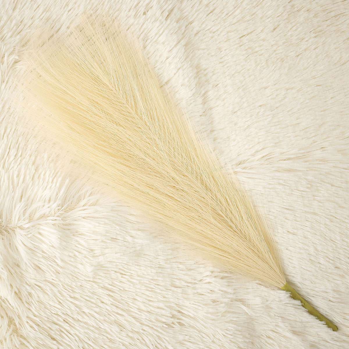 7 Stems Faux Pampas Grass Small Vase Decor Flurry Pompous Grass Boho Home Decor