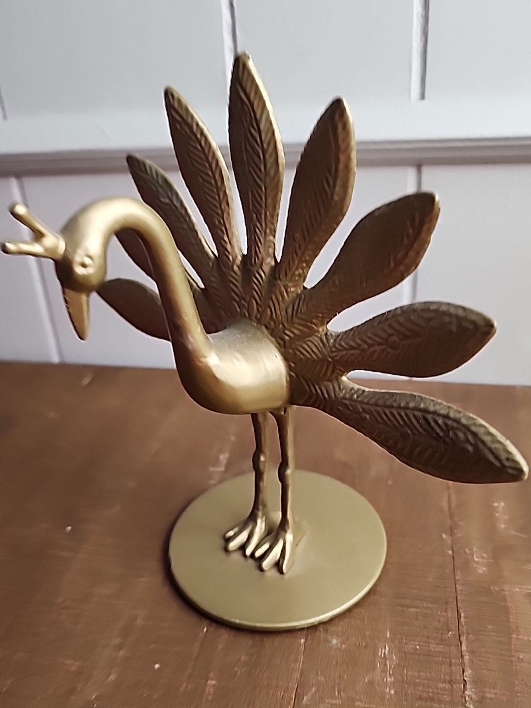 IKEA Markniva Decorative Brass Like Peacocks Figurine Gold