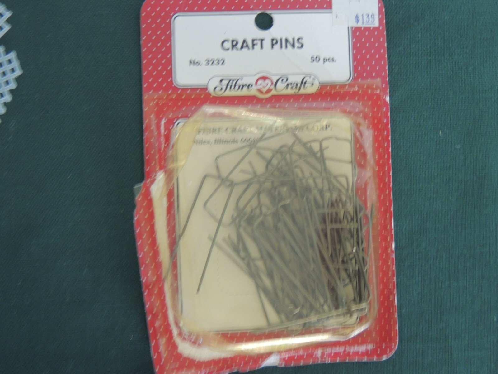 Vintage Floratape Flower Stem Wrapping, 2PC, 1/2 Yds, American Can Co.PINS,