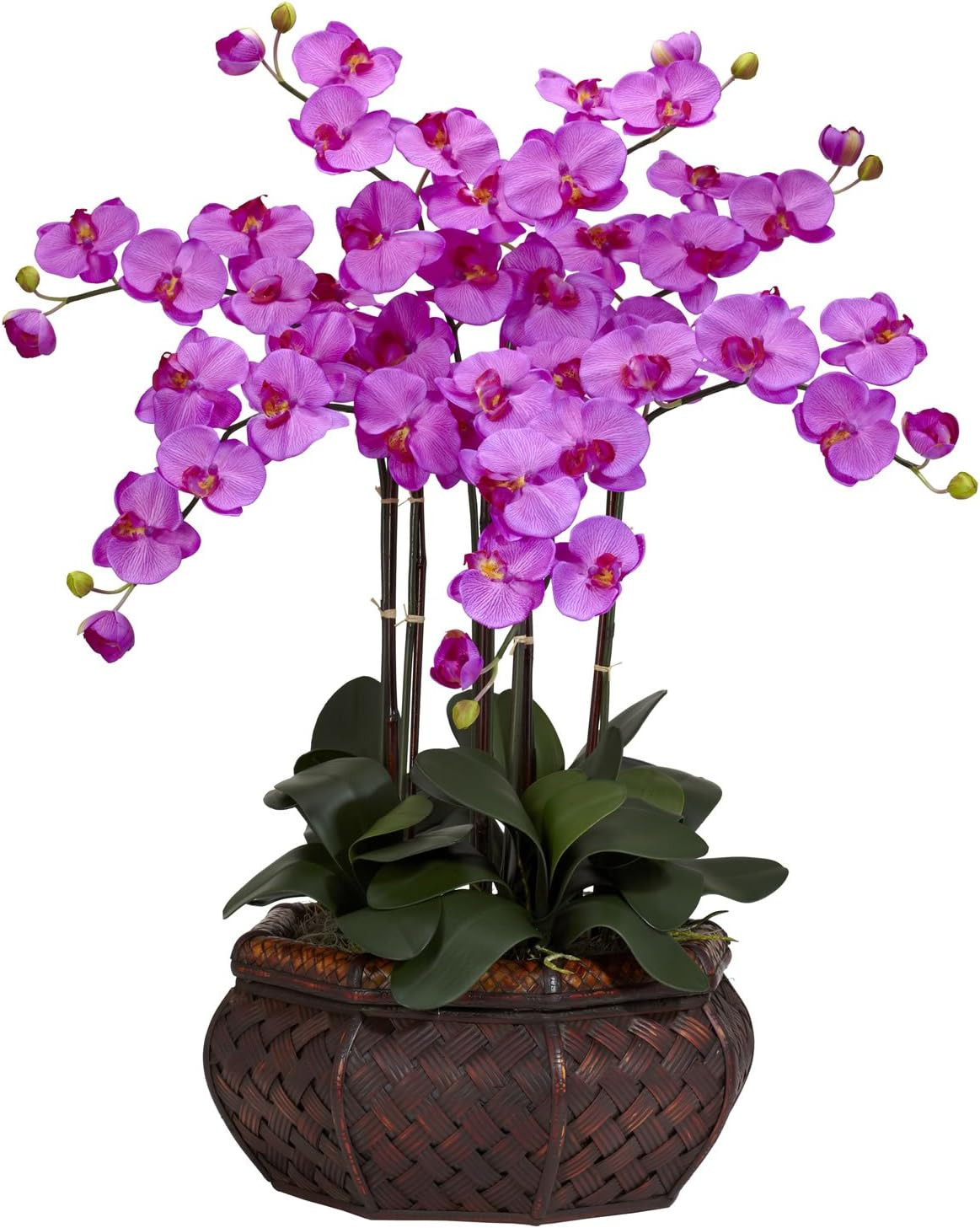 Elegant Large Phalaenopsis Silk Flower Arrangement for Home Decor