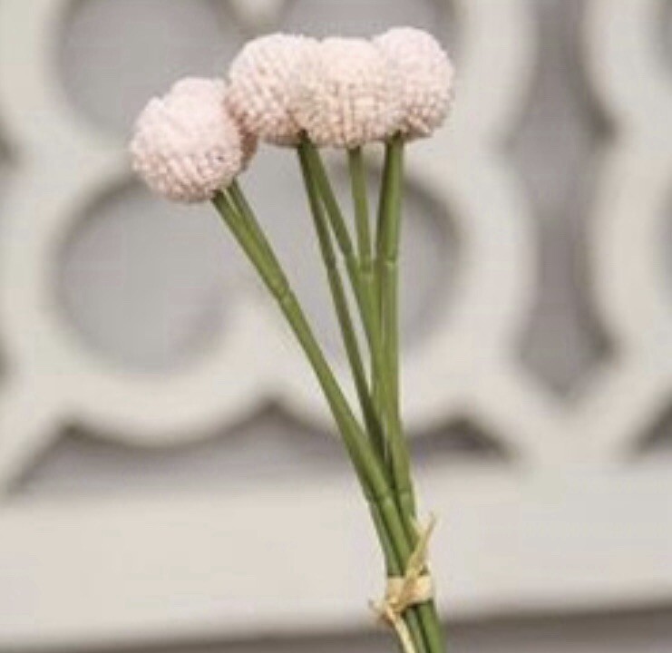 Pink Billy Ball Country Flower Bouquet New