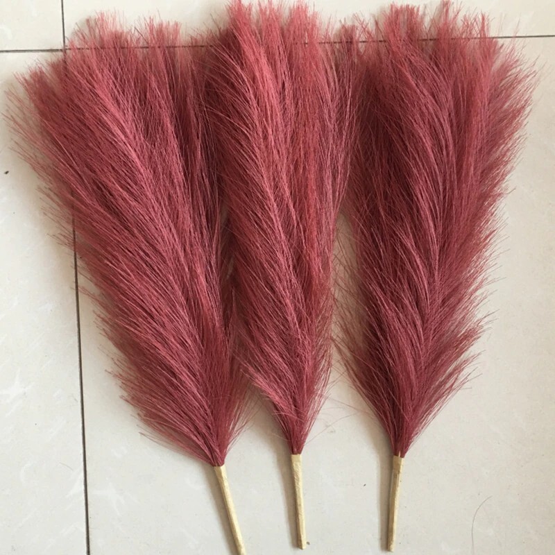 Home Bedroom Decoration Pampas Reed Grass Simulation Photo Drop Background 45cm