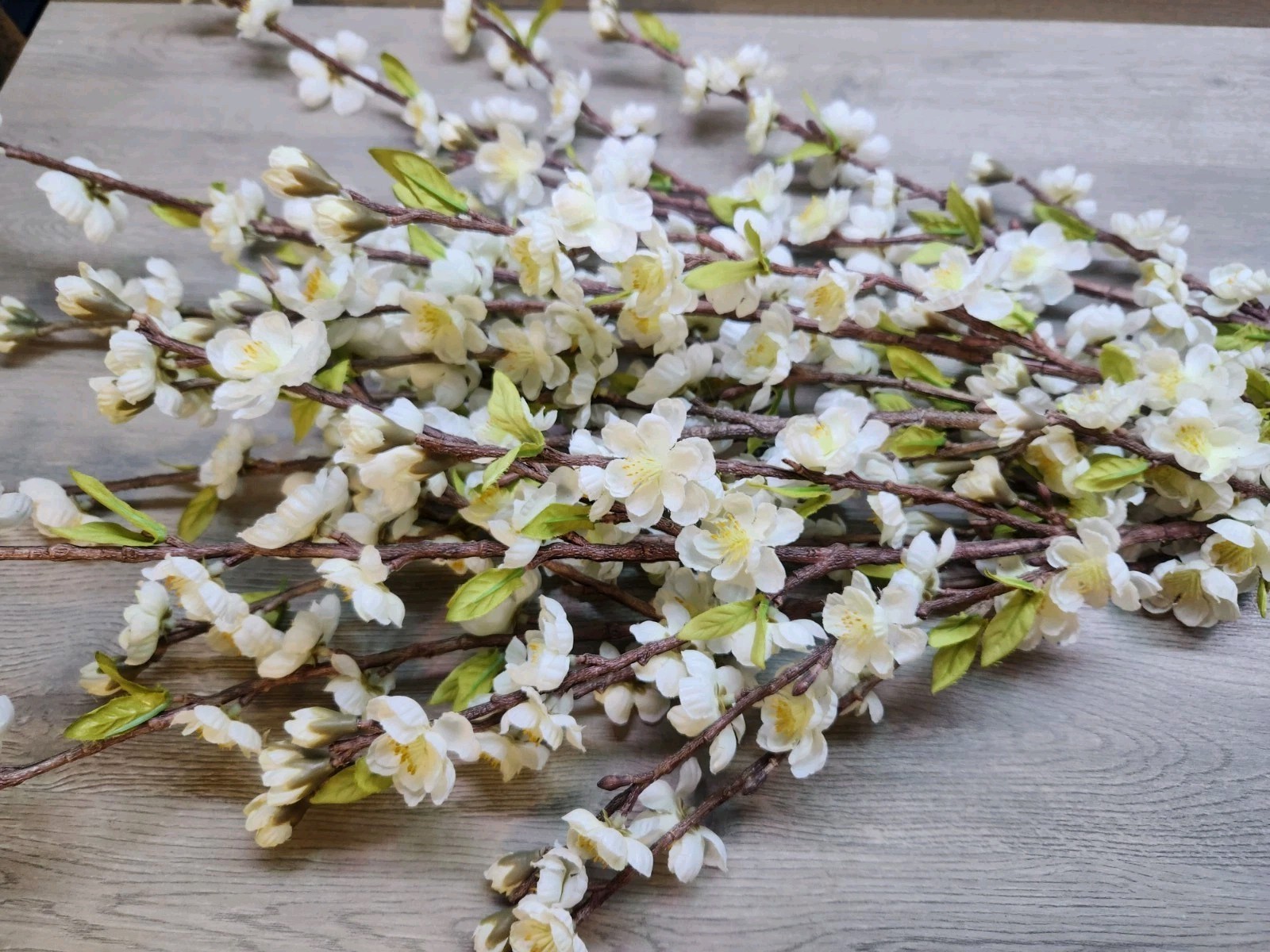 Artificial Cherry Blossom Flowers 6 Stems (34″ Ea) Arrangement Nice Quality