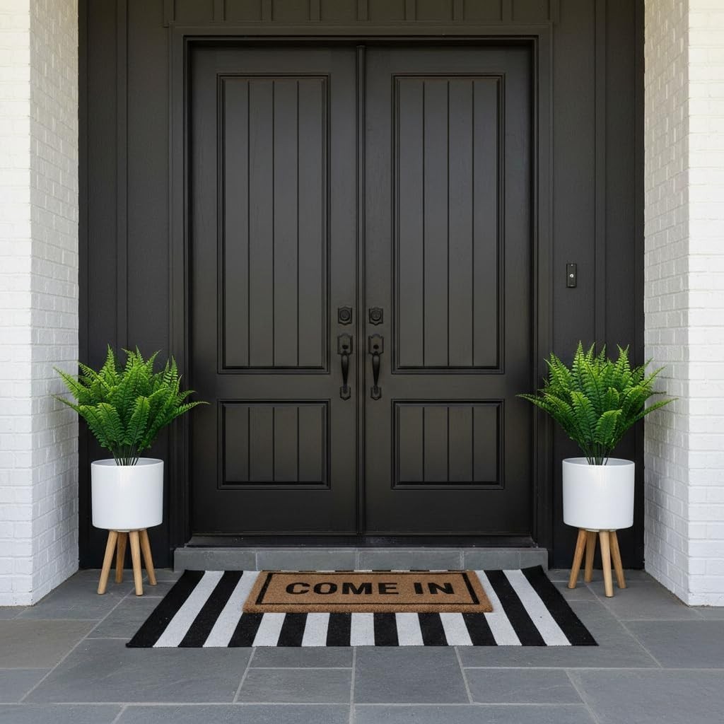 Artificial Fern Stems Nearly Natural,Fake Boston Fern Plants for Table Decor
