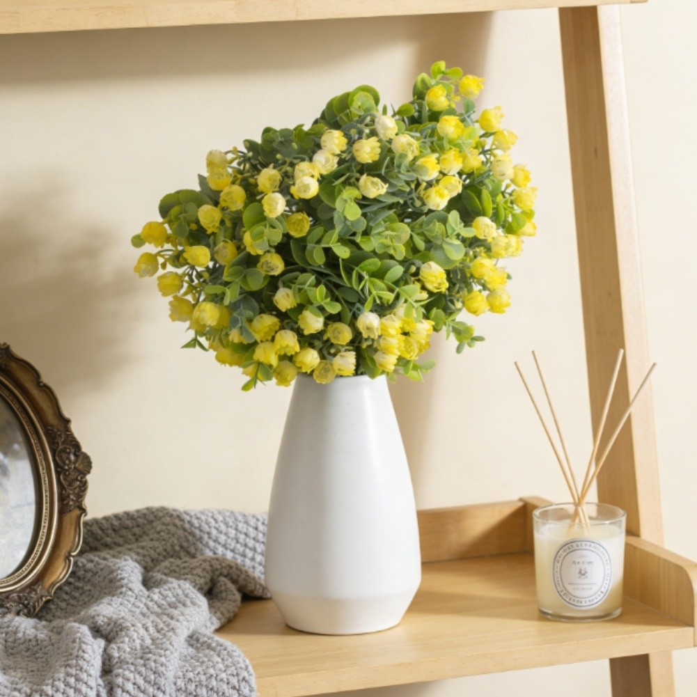 38cm European Style Artificial Flower with Small Round Berries for Shelf