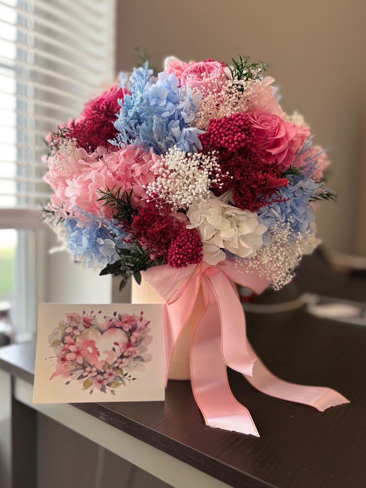 Real Preserved Bouquet, Natural flower, Long-lasting floral gift, Everlasting