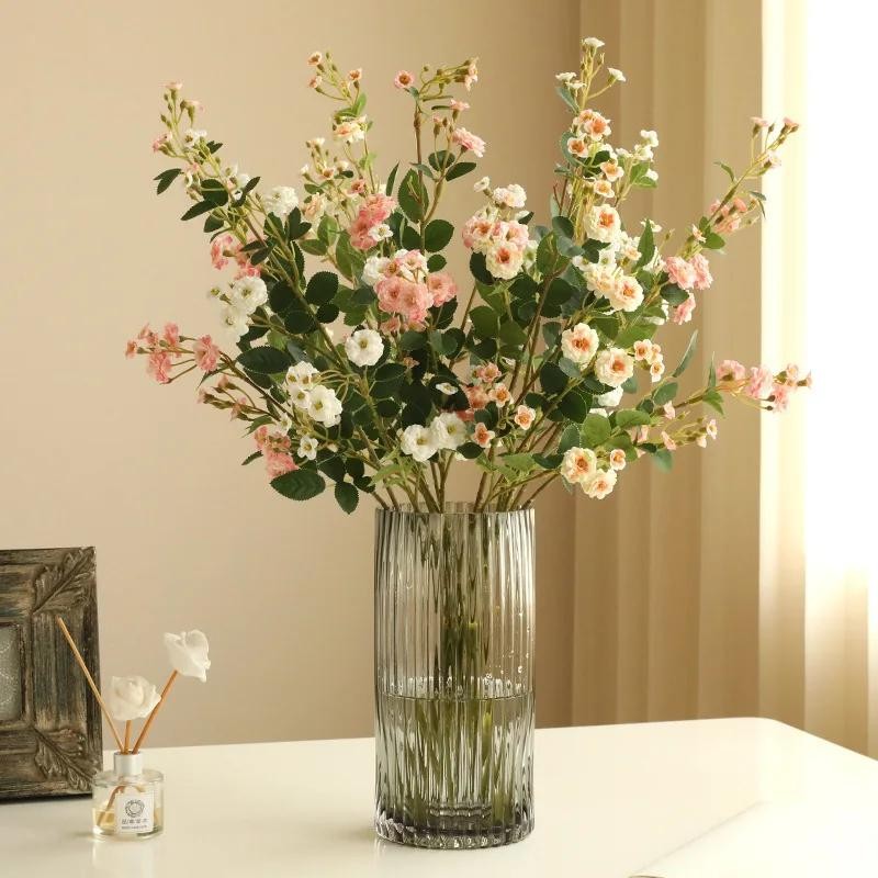73CM Artificial Rose Silk Flowers Wedding Decoration Bouquet Home Decor