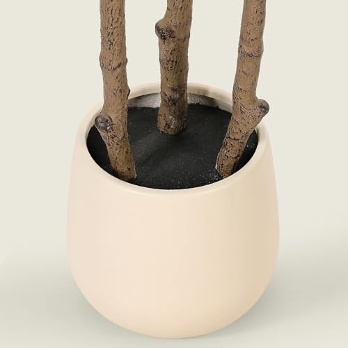 Fiddle Leaf Fig Tree Artificial with Tall Exquisite Planter | Faux Fiddle 6ft