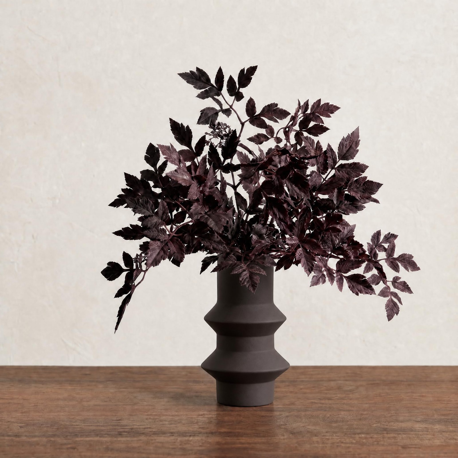 Fall Decorations Fall Stems for Vase, Set of 3 Faux Plum Burgundy Branches, 2…