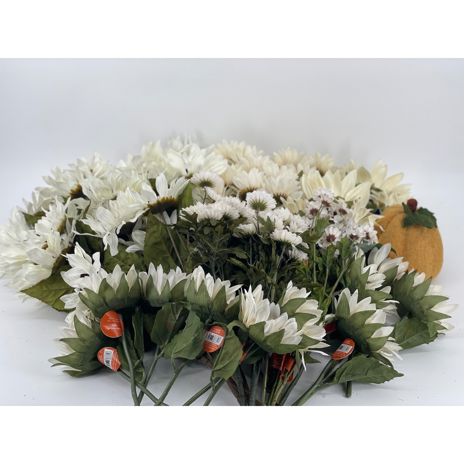28 Ashland Artificial Flower Bundles White Sunflowers/Daisies Fall Decor NEW