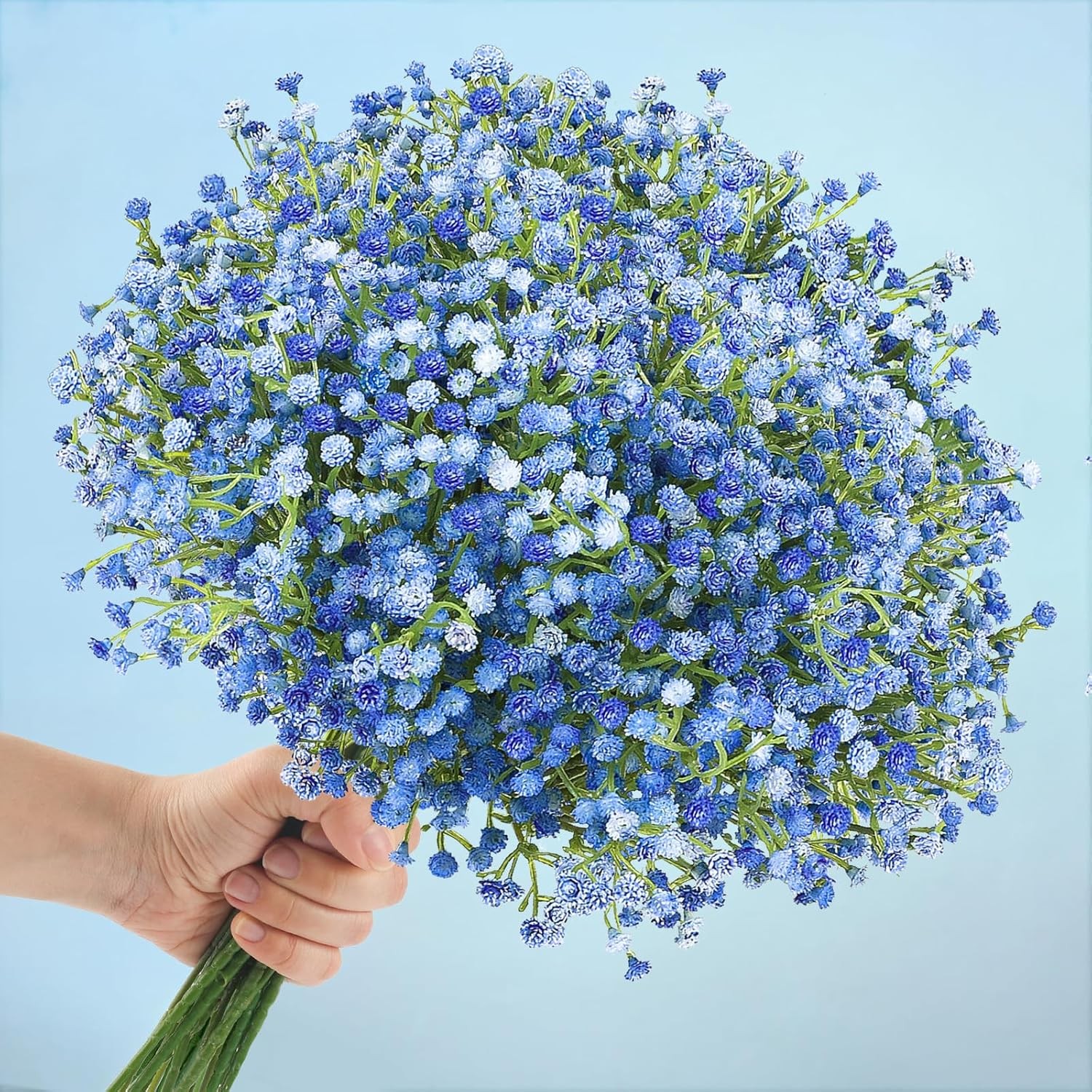 15 Pcs Baby’s Breath Artificial, Gypsophila Bulk Real Touch Decor