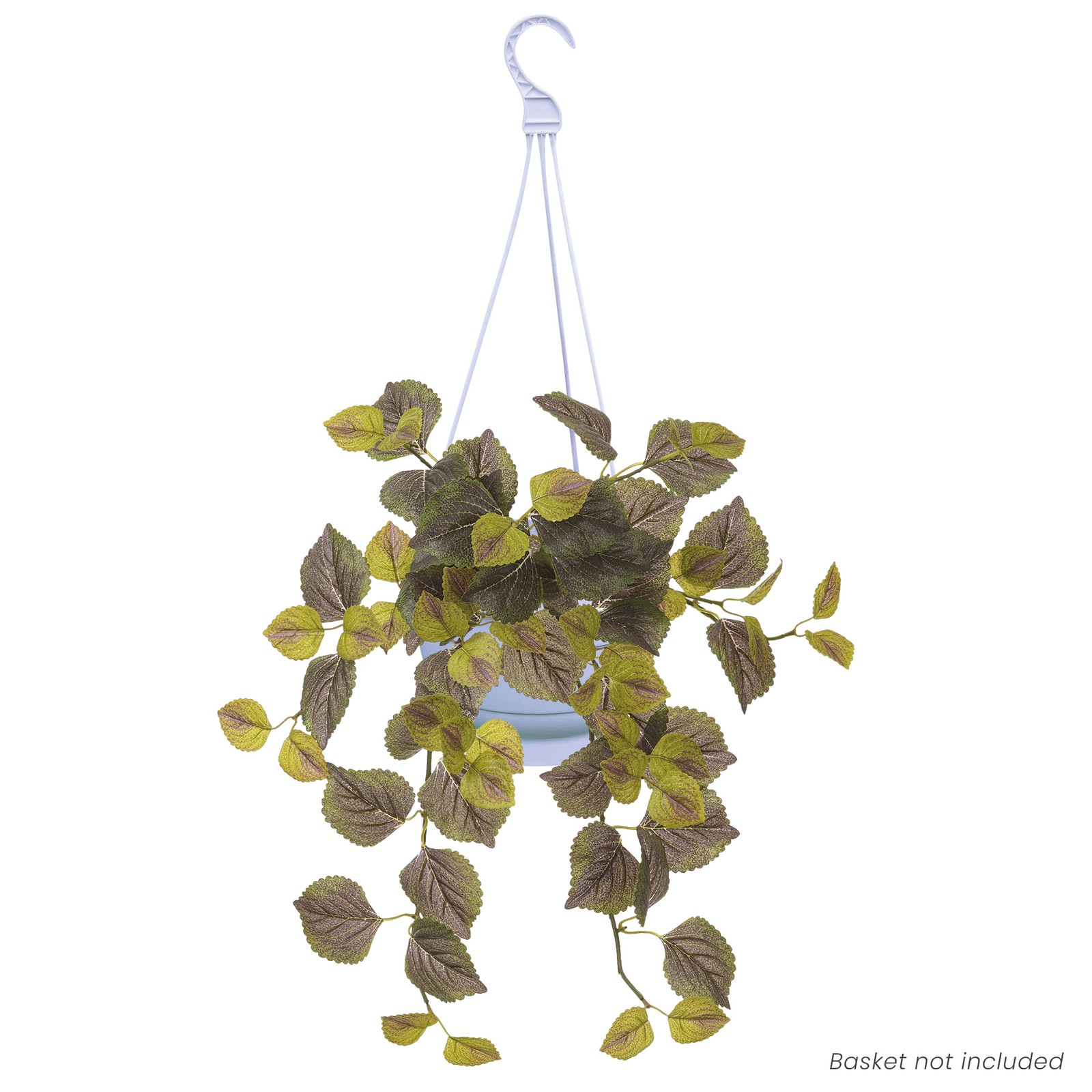 Allstate 20″ Two Tone Green Perilla Artificial Hanging Bush