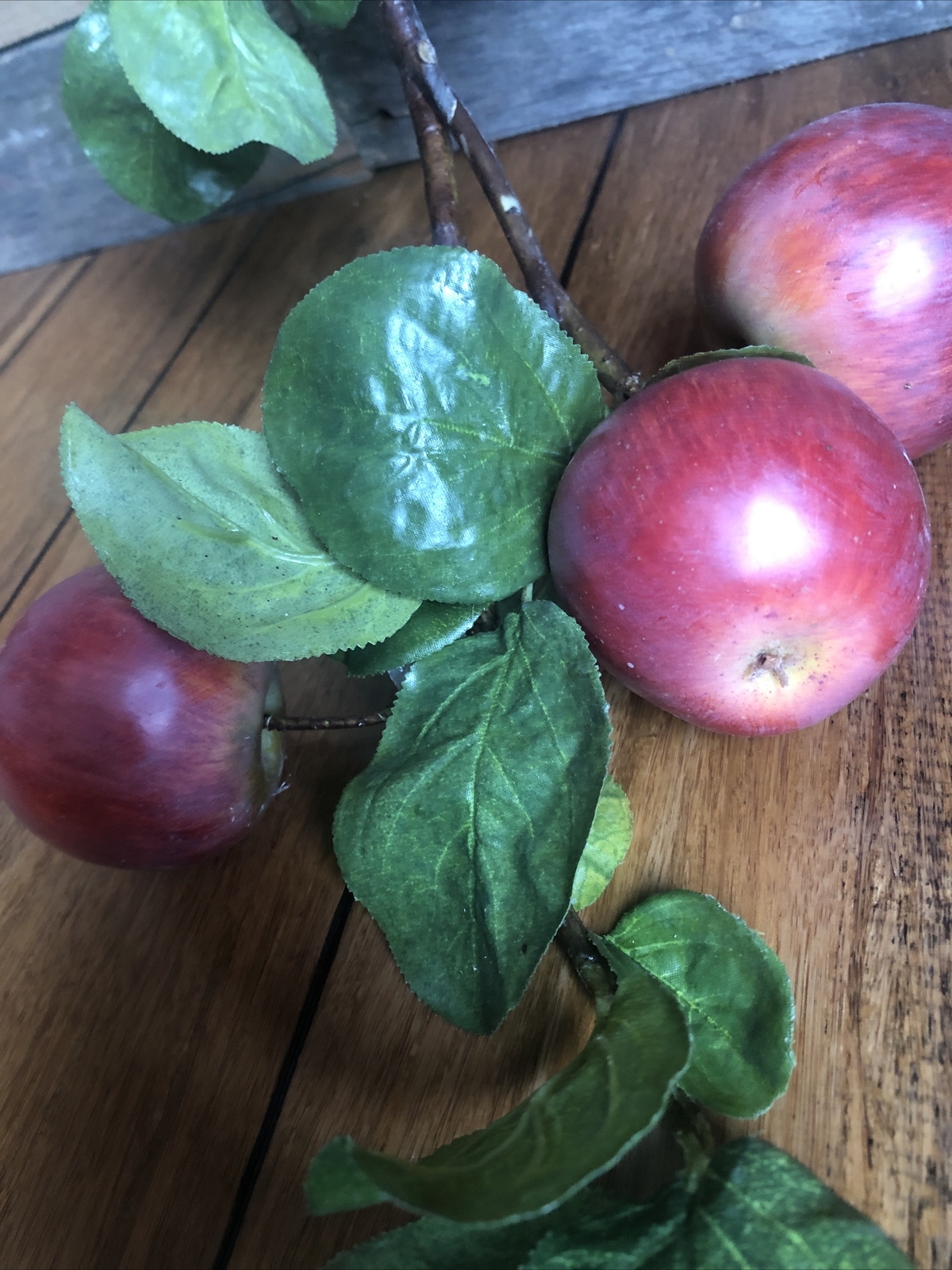 Apple Branch 1Pc Artificial Fruit Decoration Flowers Leaves Garden Home Deco DIY