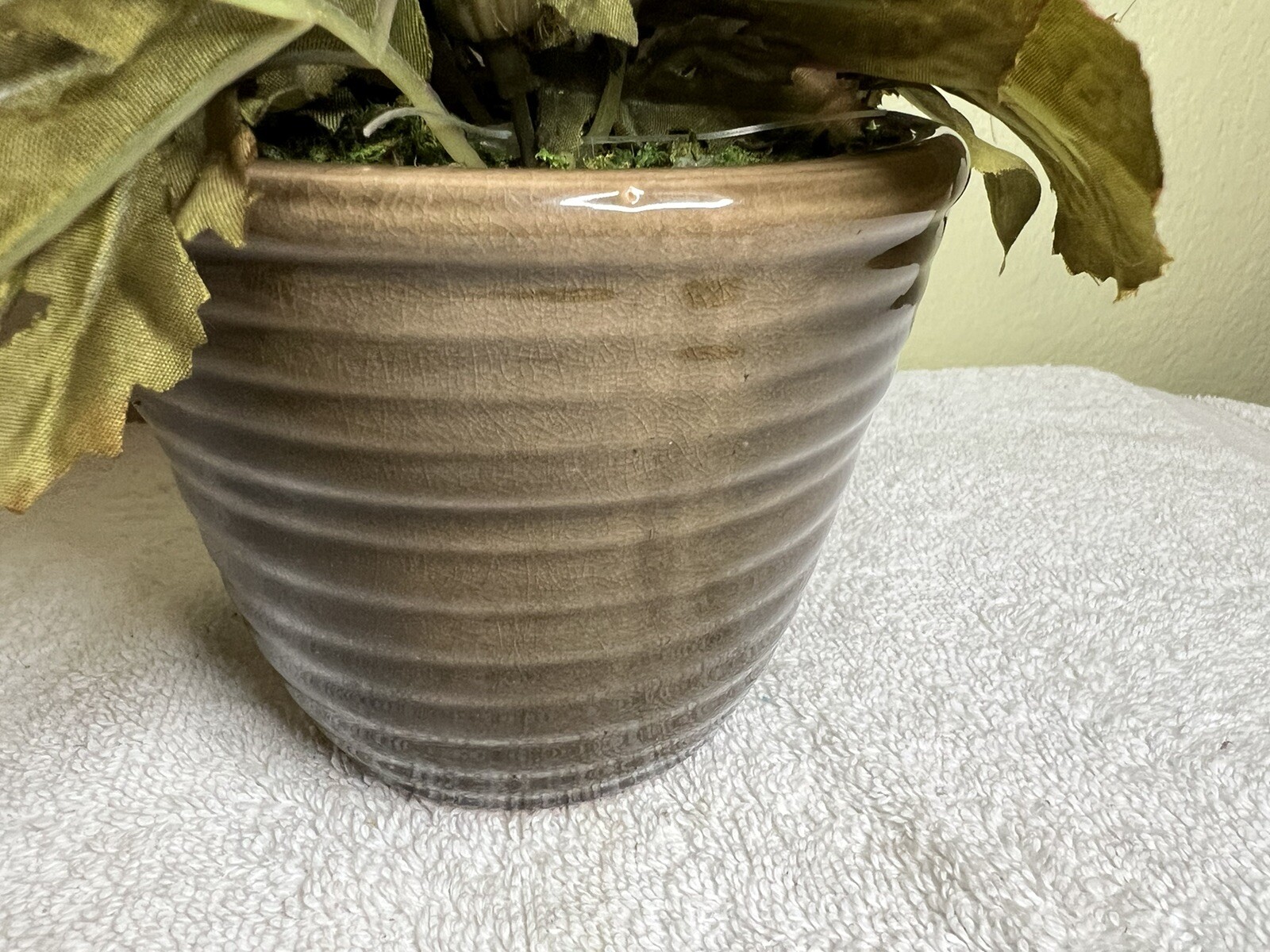 Apple Floral Decor Arrangement with Vase Artificial Faux Home Decor