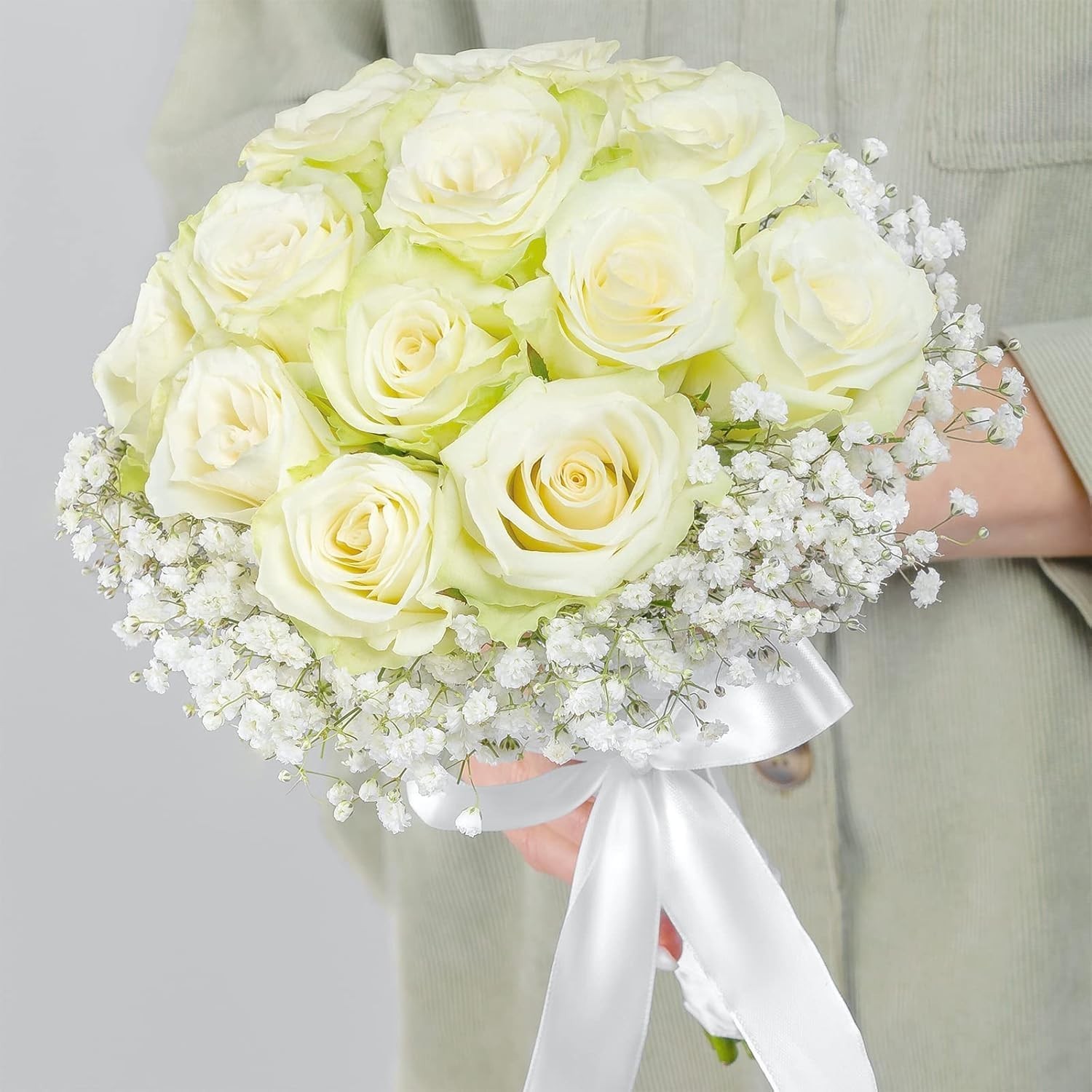 Yastouay 90 Pcs Babys Breath Artificial Flowers, 21” White Babys Breath Babys