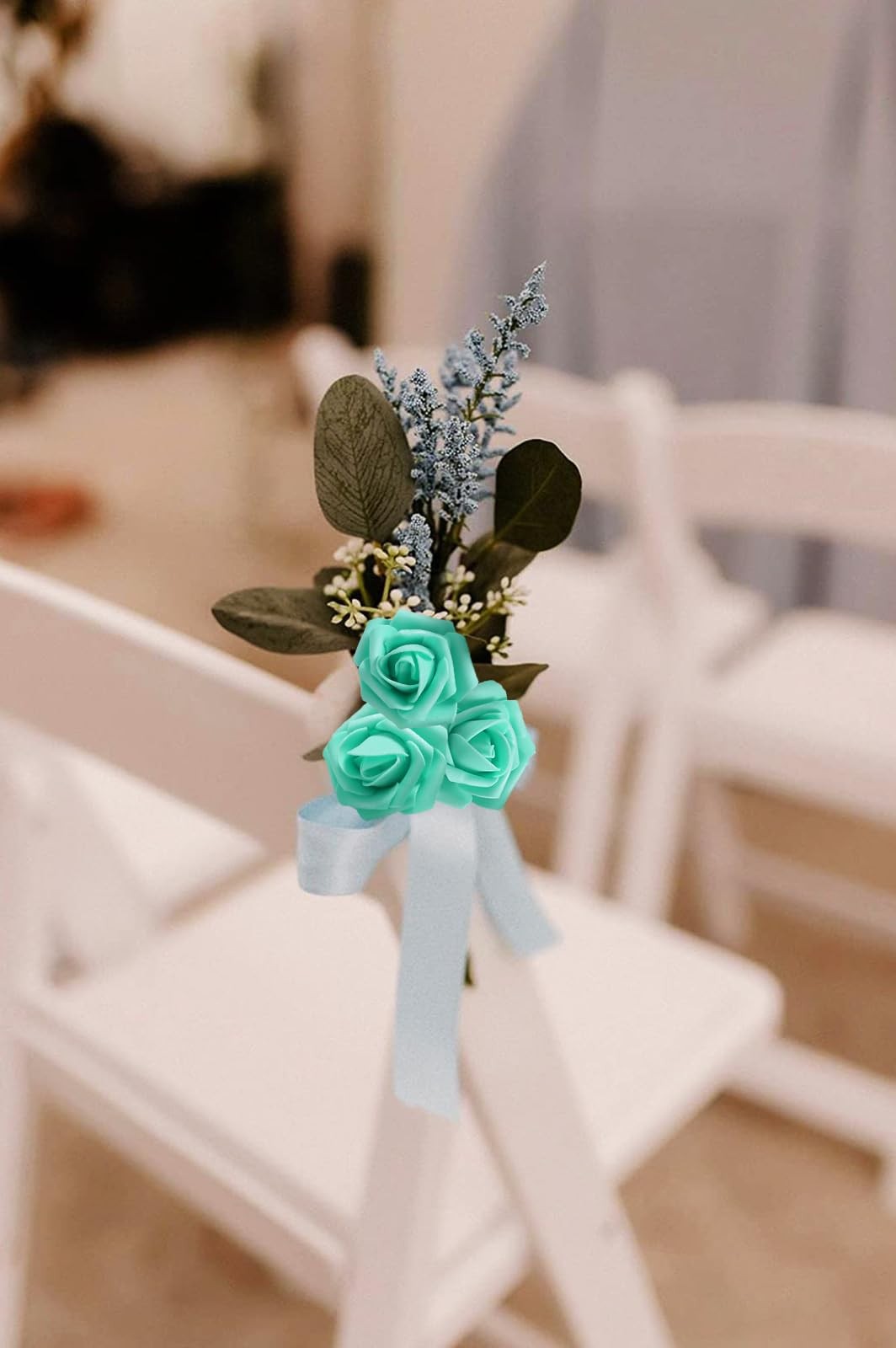 Fake Roses,200PCS Artificial Stemless Roses 1.97in Foam Roses Flower Heads fo…