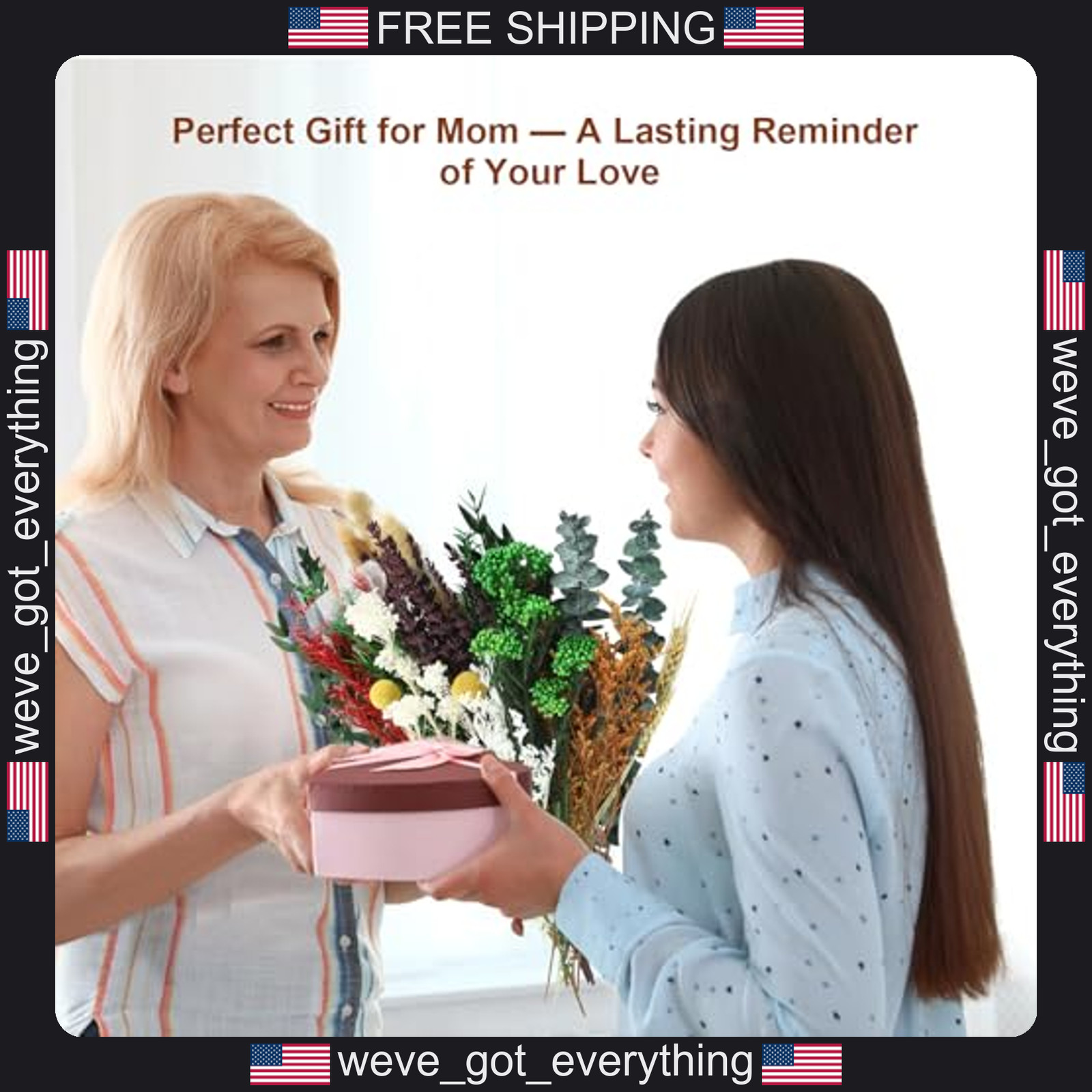 12 Pack Dried Flower Bouquet for Rustic Home Decor and Weddings