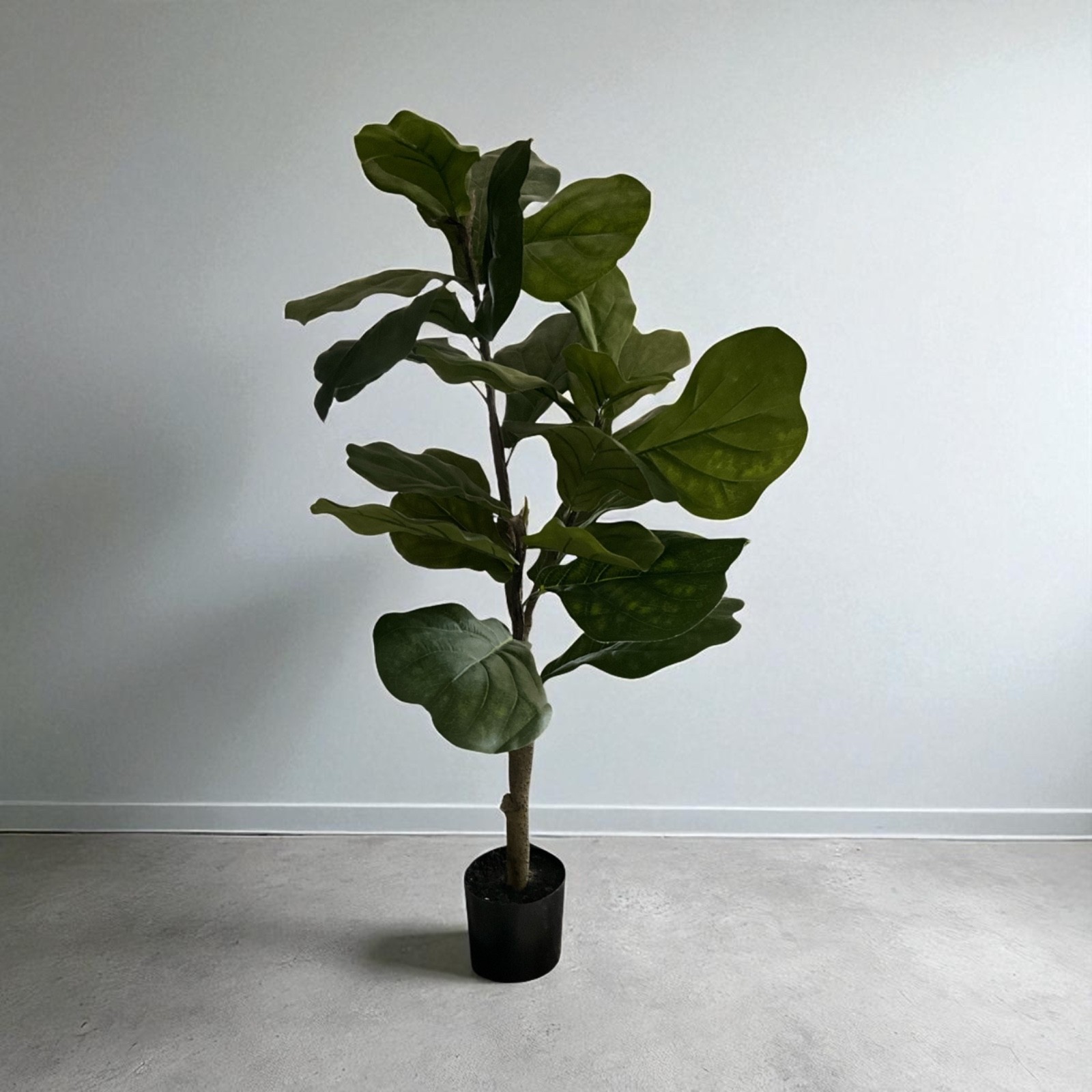 Artificial Fiddle Leaf Fig Tree Faux Ficus Lyrata Indoor Decor 38”