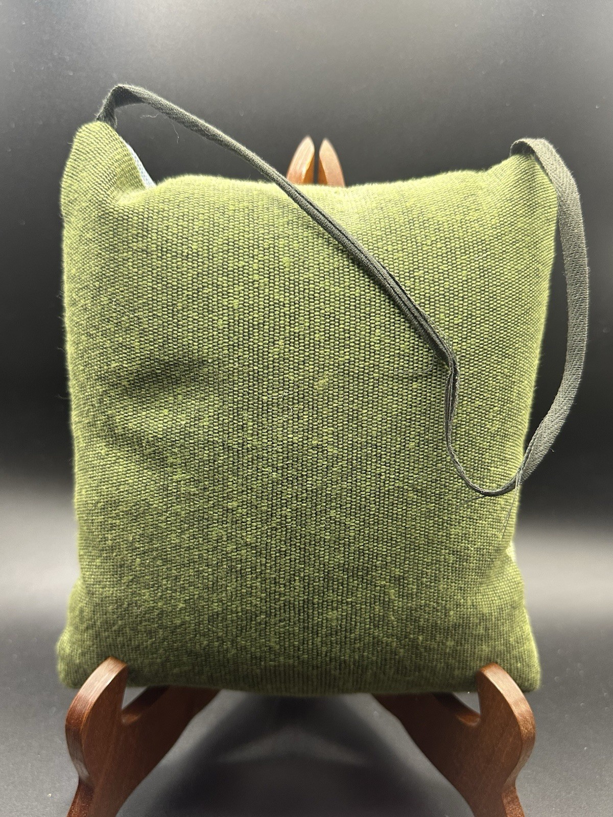 Americana Green Hanging Pillow With Apples
