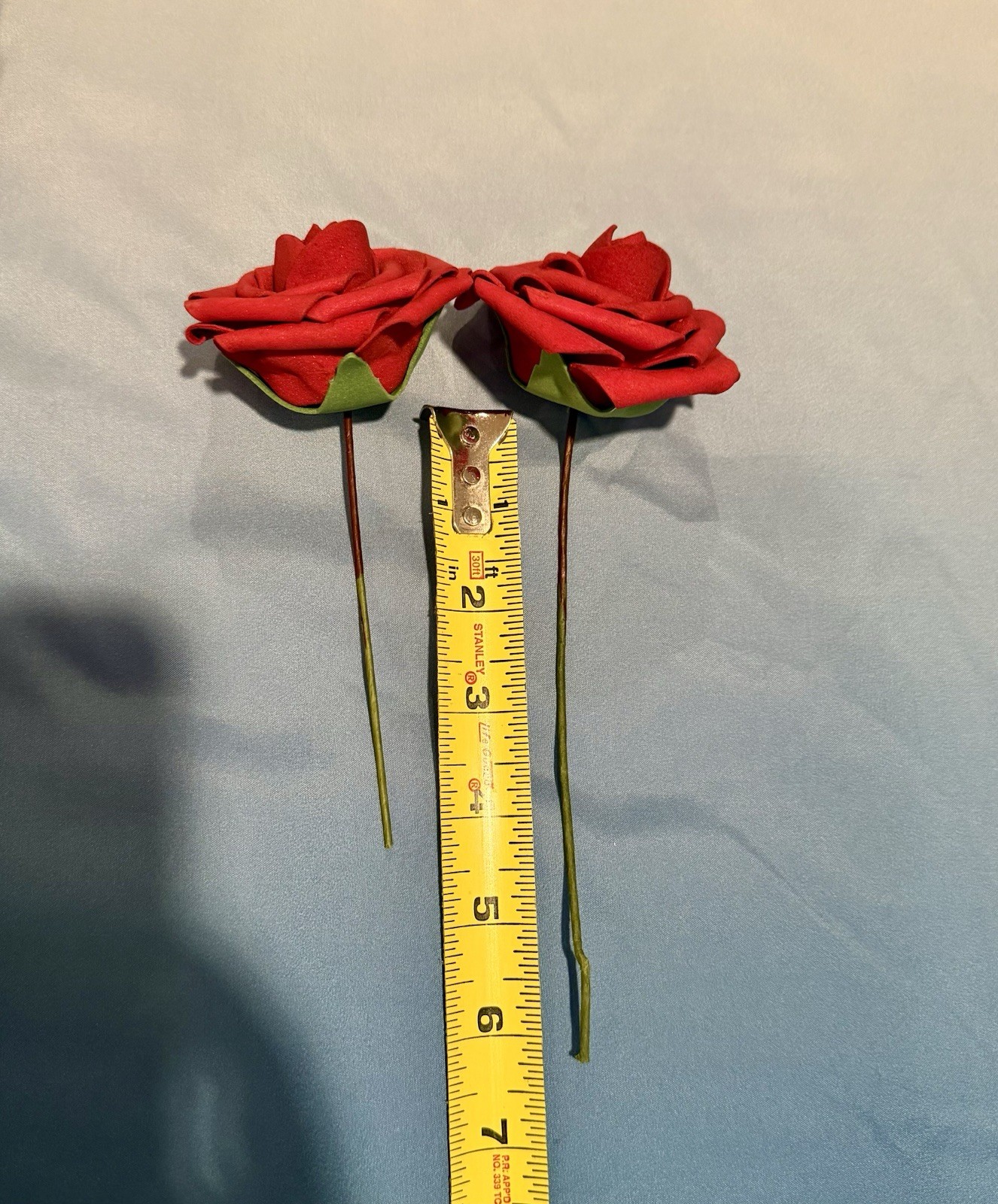 AmyHomie Artificial Real Looking Dark Red Roses For DYI/Wedding Used One Time