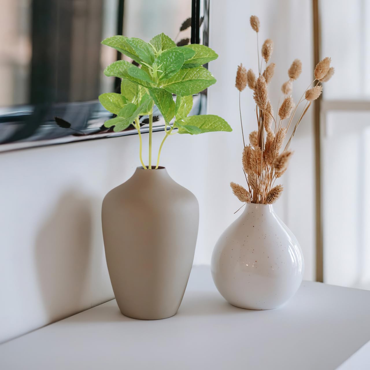 4Pcs Faux Greenery Plant Leaves Artificial Indoor Home Decoration for Coffee …
