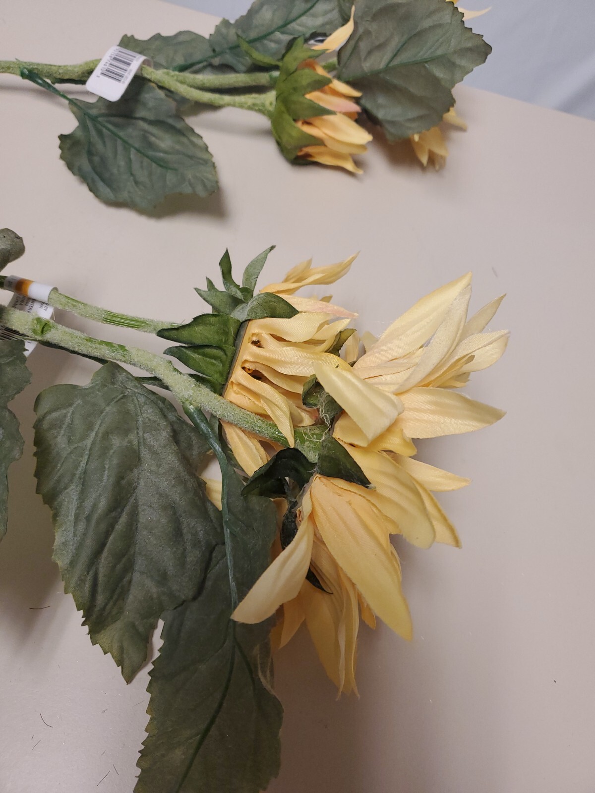 MD Bloom Bright Yellow Sunflower Stem / Pick 26″ High Autumn Fall Summer Floral