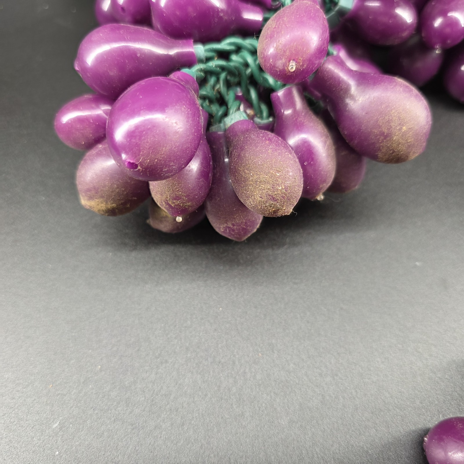 5 Sets of Vintage Purple/Pink Grape 3 Cluster String Lights Working