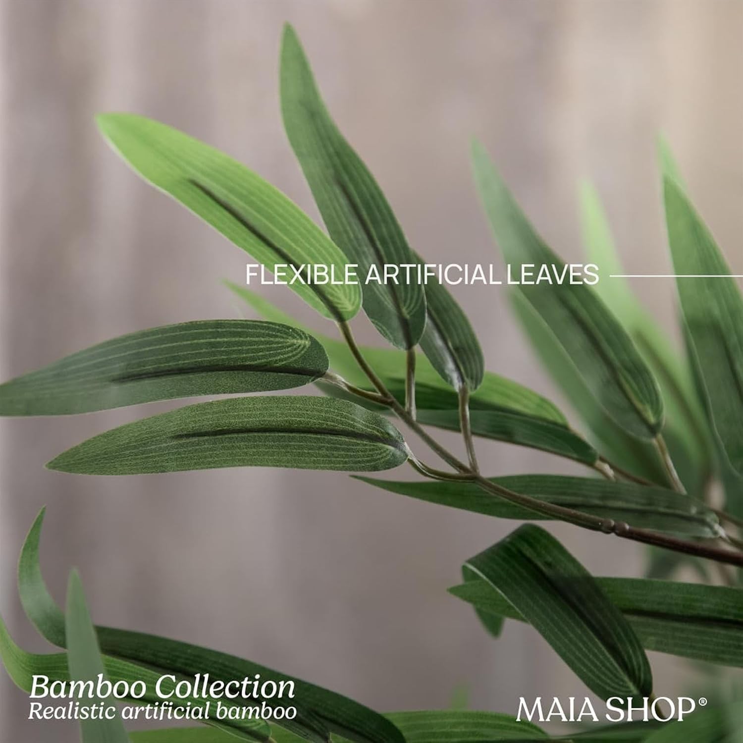 – 5ft Artificial Bamboo Tree – Indoor Faux Plant | Plastic Construction 150 cm