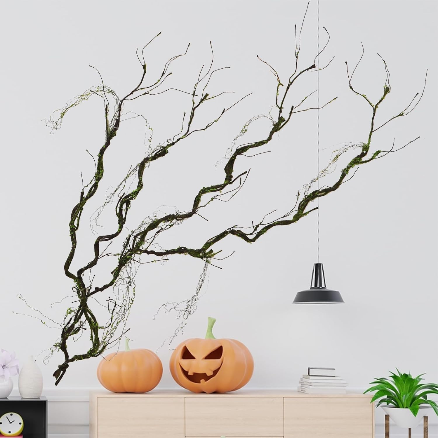 2Pcs 67Inch Artificial Bendable Twigs Branches Reptile Climbing Vines Trunk Grap