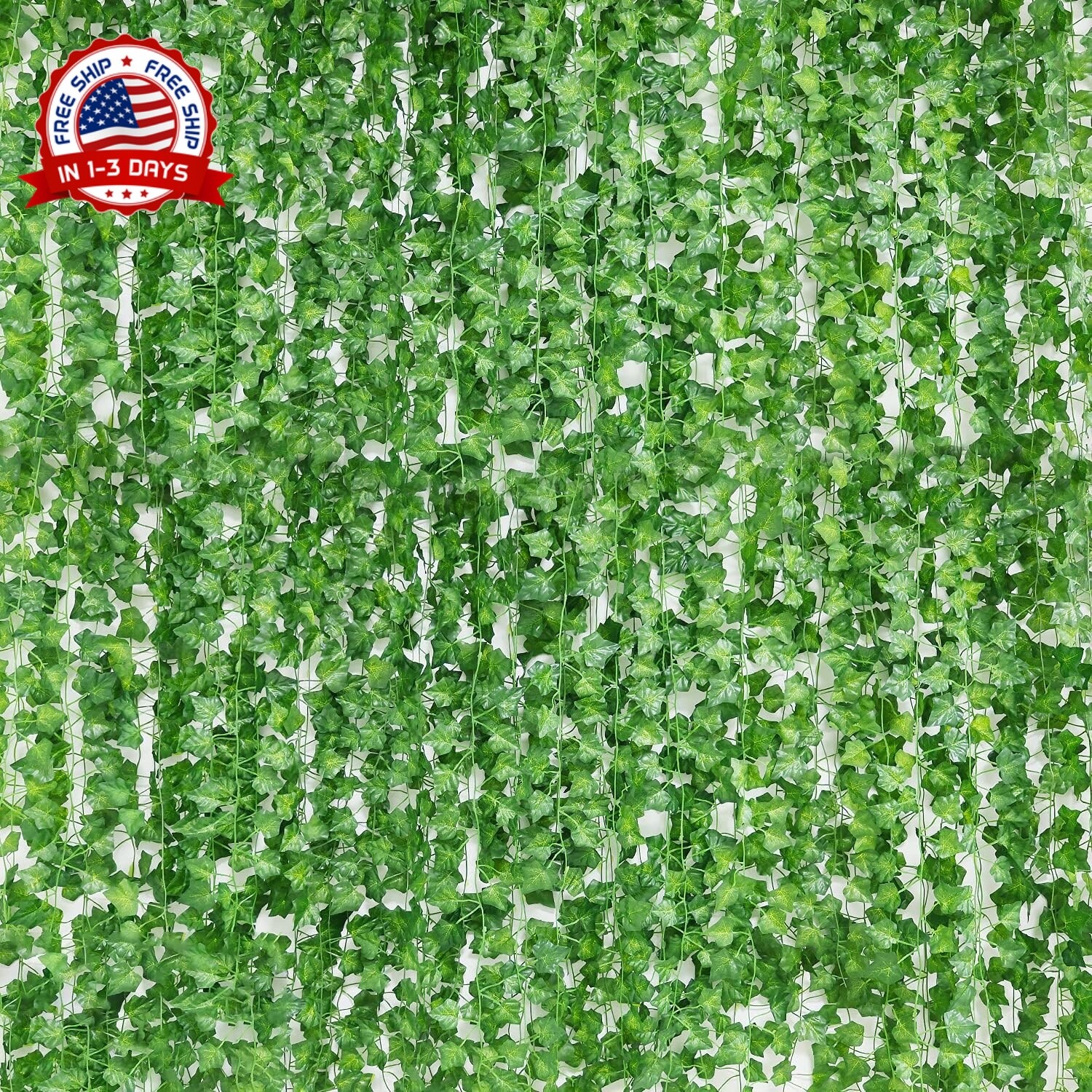 Guirnalda De Hojas hiedra Artificiales Para Decoracion De Hogar 24Piezas 168 Pie
